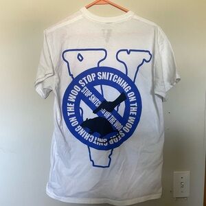 Vlone stop snitching Pop Smoke Collab Shirt